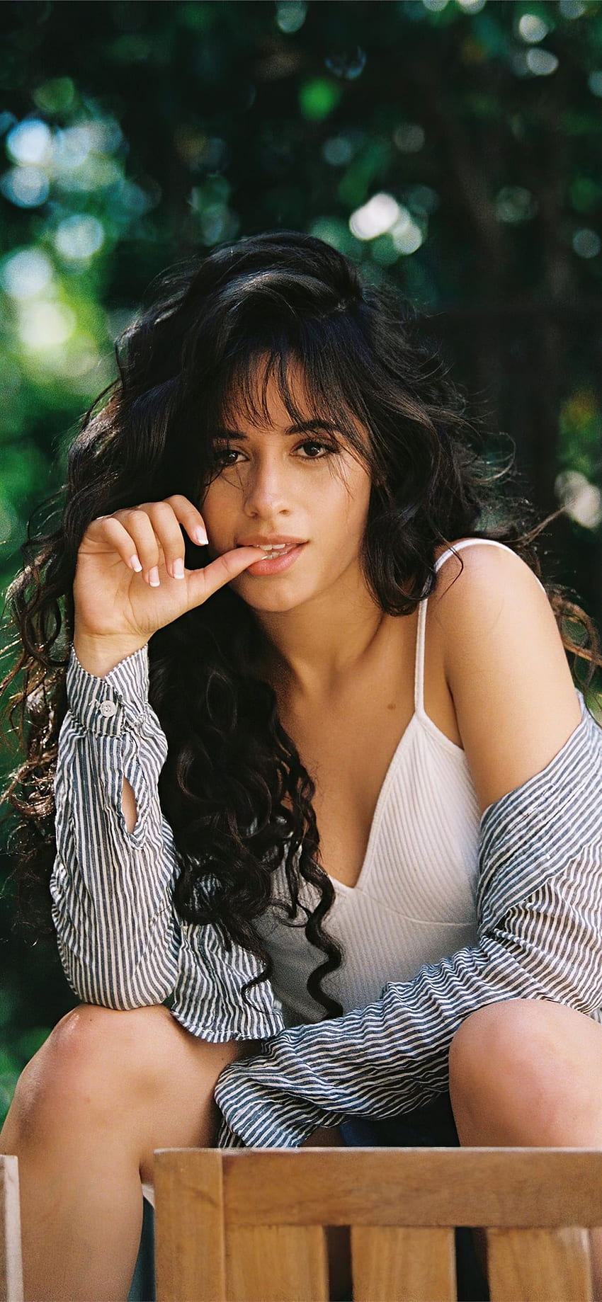 Camila Cabello women singer cuban dark hair simple background HD  phone wallpaper  Peakpx