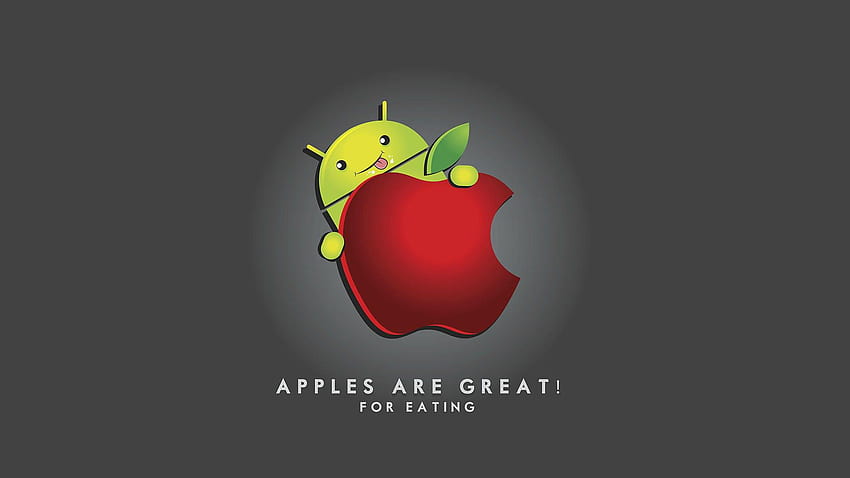 Le mele sono ottime da mangiare - Divertente Apple vs Android . Apple , Carino per Android, Android Sfondo HD