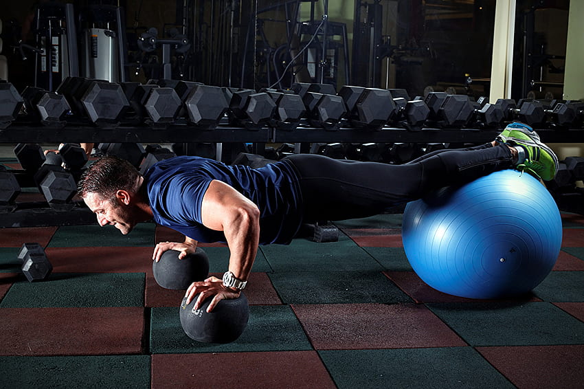 Sport Push Up Man Fitness Plank (exercise) Ball, Gym Ball HD wallpaper