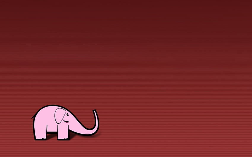 Pinky, rosa, dibujos animados, abstracto, elefante, vector fondo de pantalla