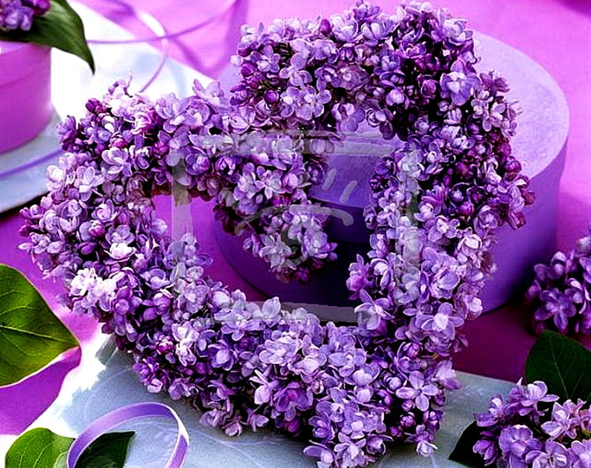 corazón floral púrpura, florales, moradas, corazones, hermosas fondo de pantalla