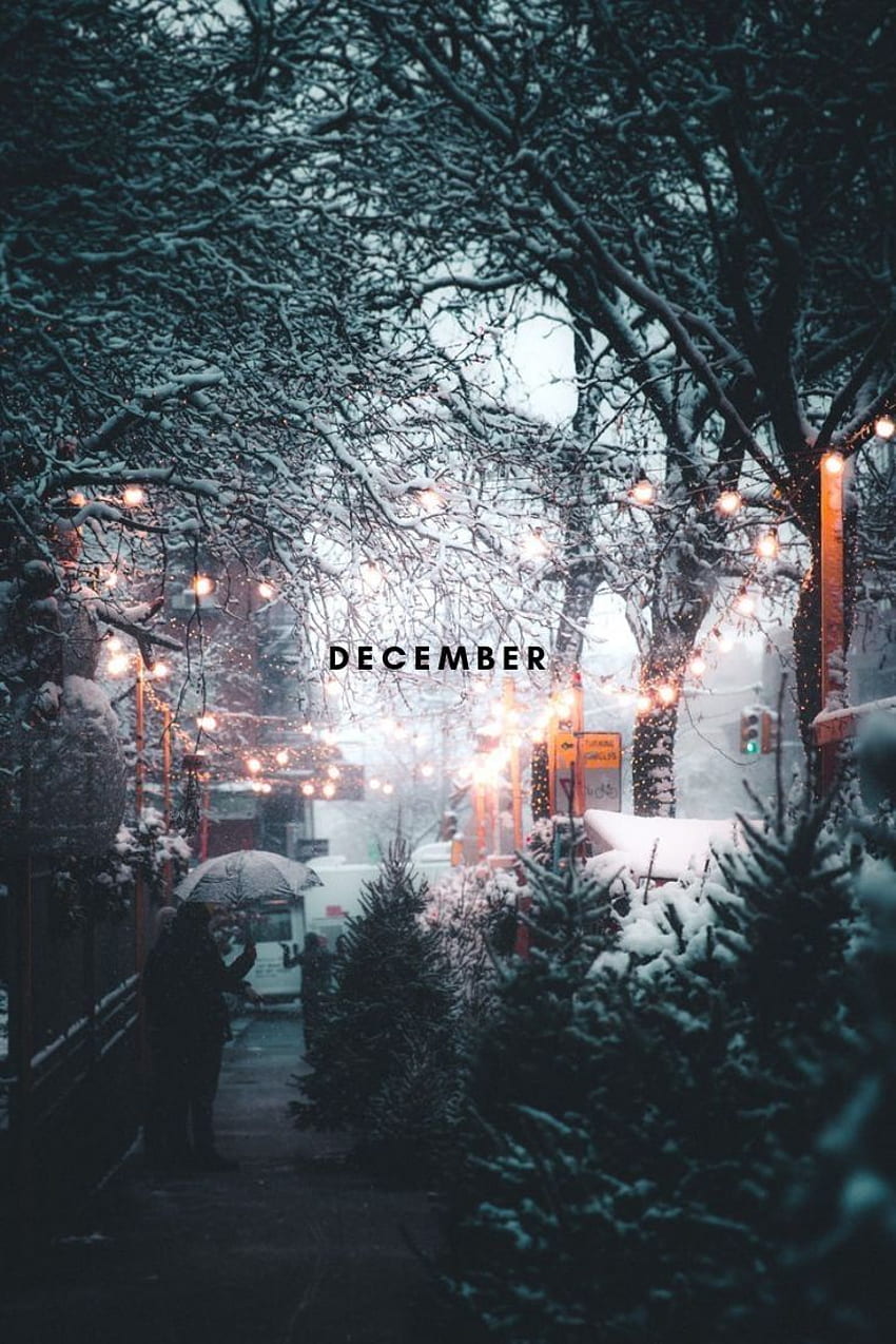 2019년 12월 1일. iphone christmas, December , Christmas tumblr, December Aesthetic HD 전화 배경 화면