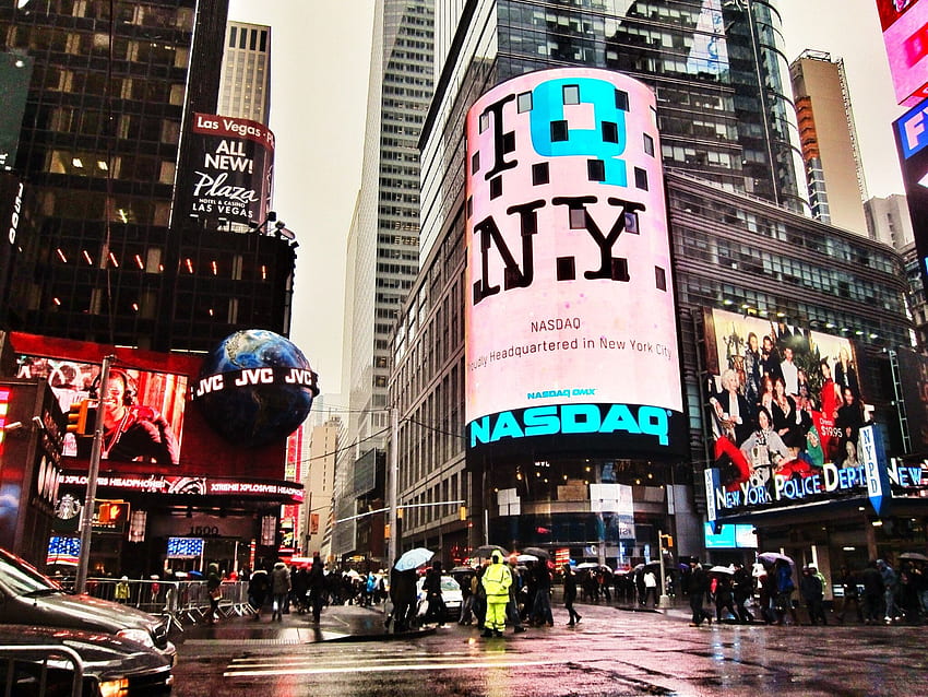 - Times Square,, NASDAQ HD wallpaper