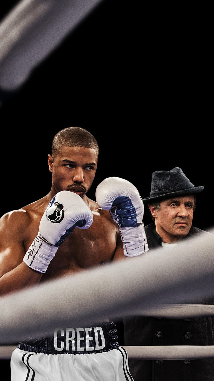 Michael B Jordan And Sylvester Stallone In Creed iPhone 6, iPhone 6S, iPhone 7 , , 背景, そして, アドニス クリード HD電話の壁紙