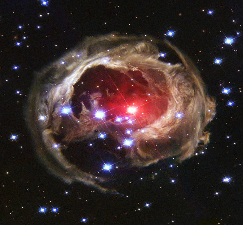 Supergiant-Star-V838-Monocerotis--V838-Mon, star, space, hubble HD wallpaper