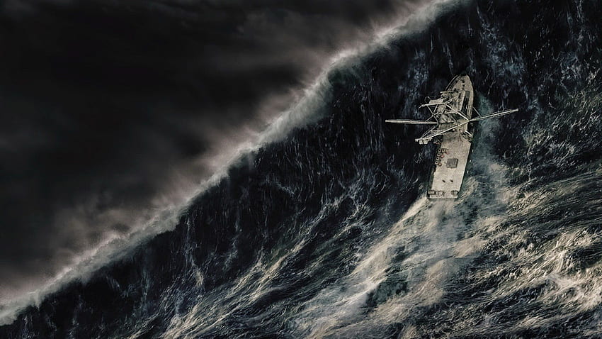 BADAI cuaca hujan langit awan alam laut samudra sempurna gelap kapal perahu . Wallpaper HD