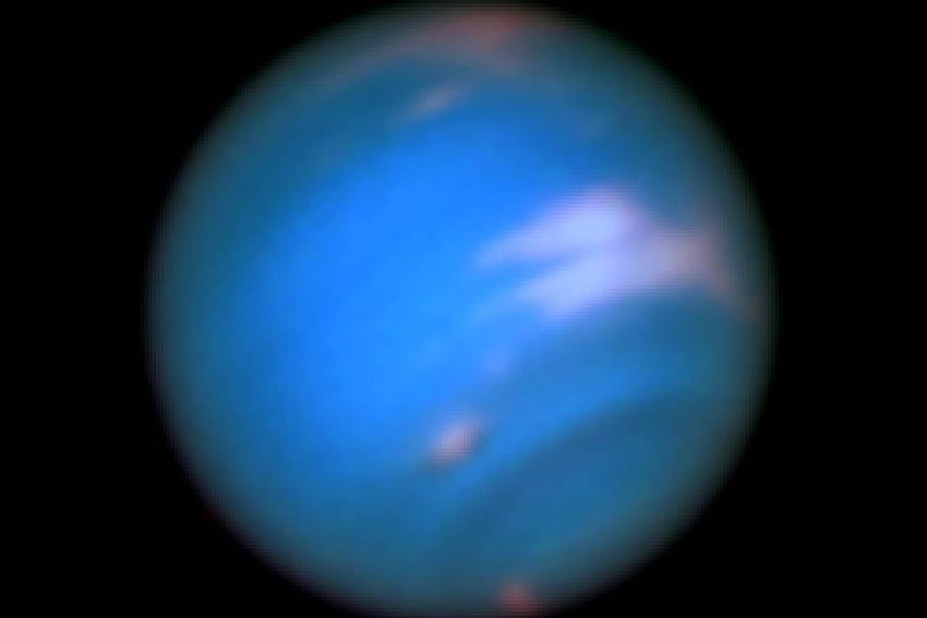 Нов „тъмен вихър“ току-що изскочи на повърхността на Нептун, НАСА Нептун HD тапет
