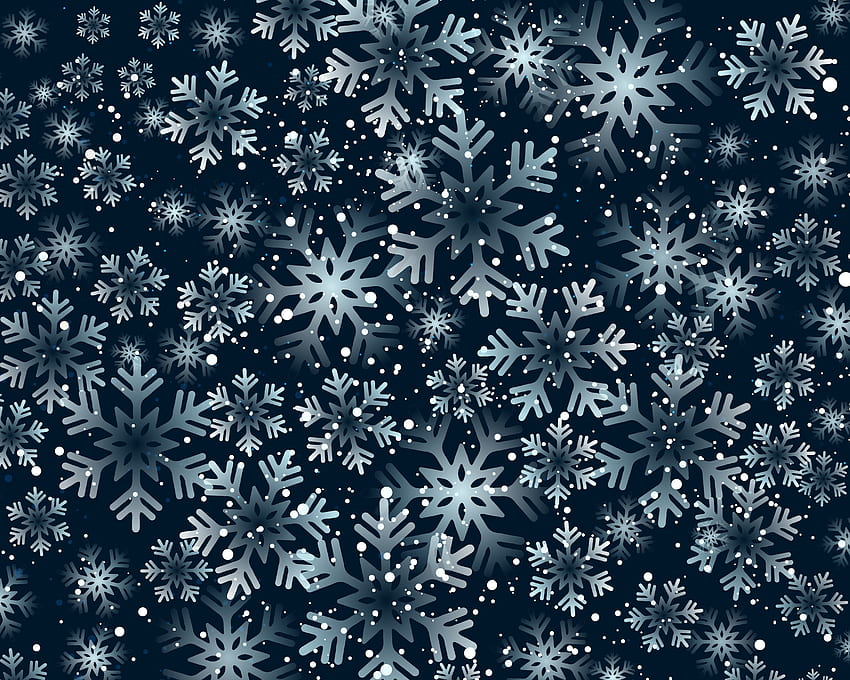 Vektor, Schneeflocken, 2019 HD-Hintergrundbild
