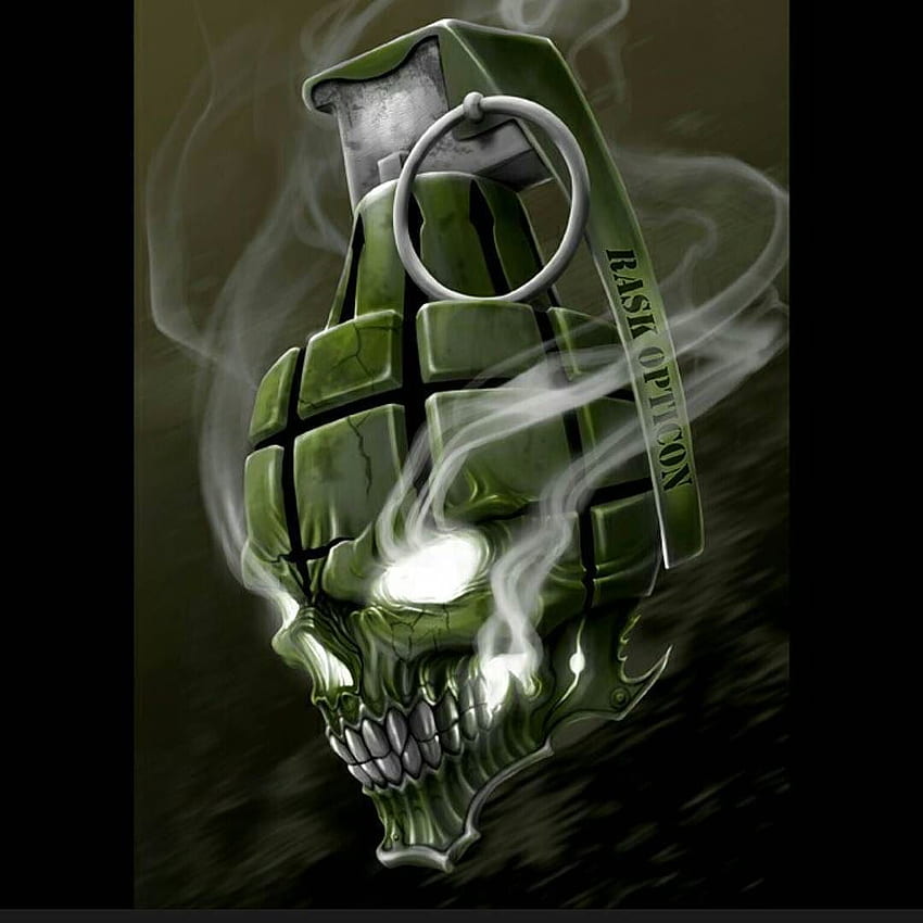 rosskamela33. Skull, Skull , Grenade HD phone wallpaper