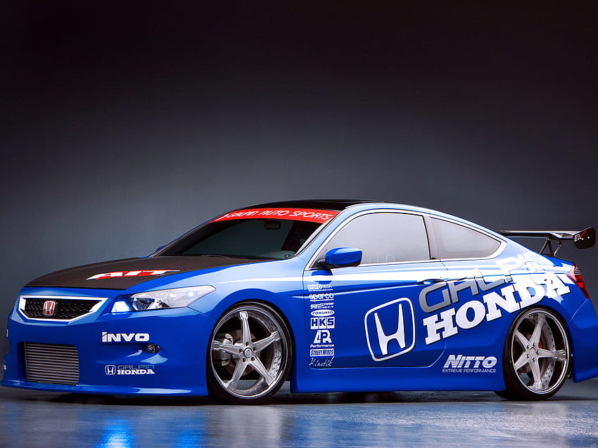 Blue Honda Civic Car / and Mobile Background HD wallpaper