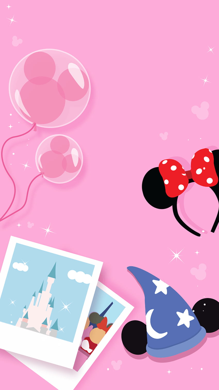su Topolino e Minnie Mouse, Pink Minnie Mouse Sfondo del telefono HD