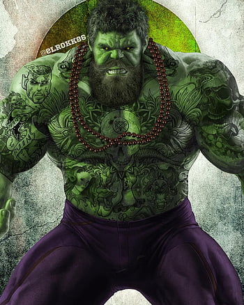 Tatted Up Hulk and beard. Love it. Hulk art, Hulk tattoo, Hulk marvel HD  phone wallpaper | Pxfuel