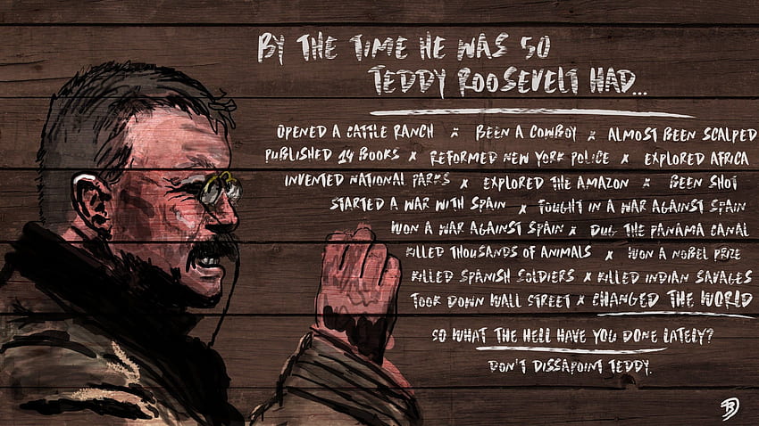 Eu pintei um Teddy Roosevelt [OC] [] :, Theodore Roosevelt papel de parede HD