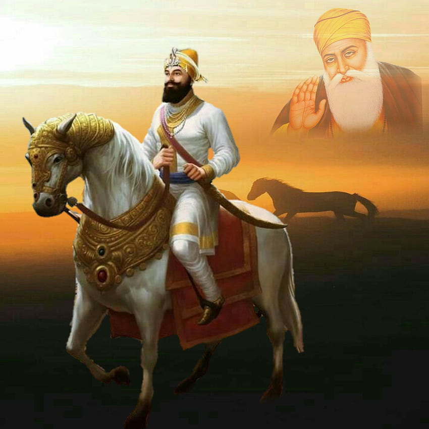 Guru Gobind Singh Ji im Weißen Haus. Guru Gobind Singh, Guru Nanak, Guru er HD-Handy-Hintergrundbild