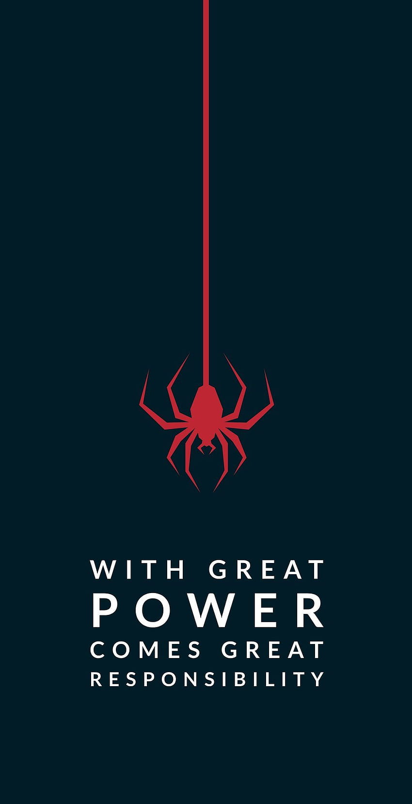 Desain Sufistik ‎۞ Spider Man . “Dengan Kekuatan Besar, Datang Tanggung Jawab Besar.” wallpaper ponsel HD