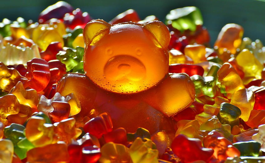 Candies colorful colourful food gummi bears gummy bears sweets HD wallpaper