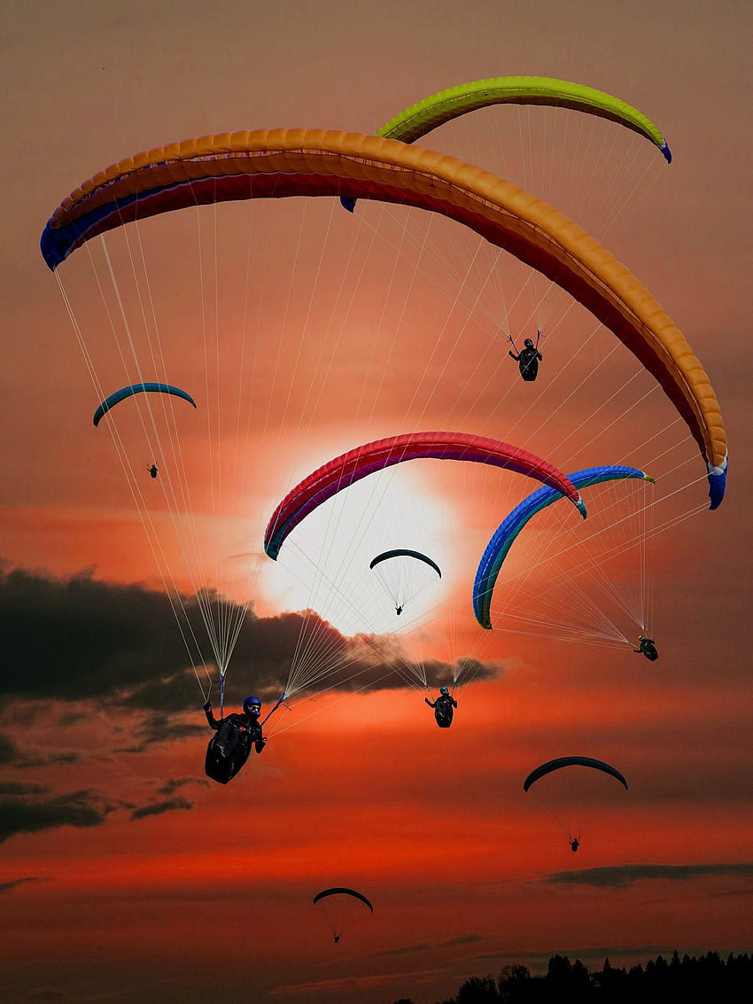 Paraglider , /paraglider, Paragliding HD phone wallpaper
