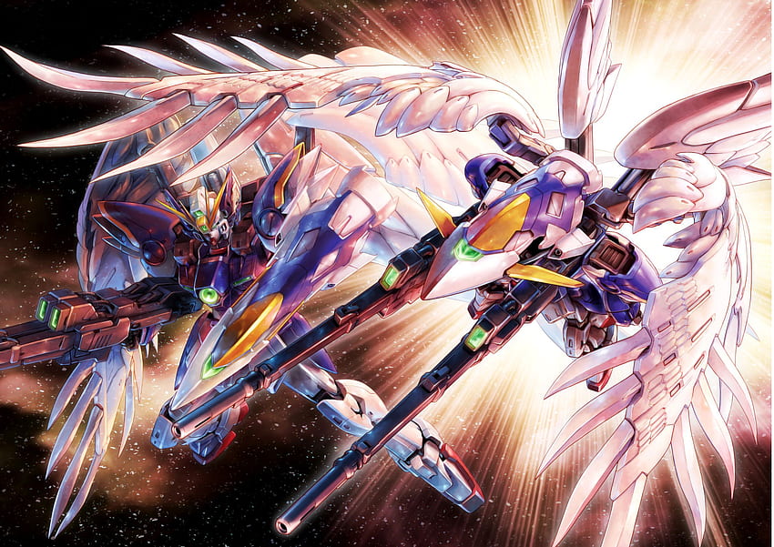 Mobile Suit Gundam Sayap . Latar belakang, Gundam Wing Zero Wallpaper HD