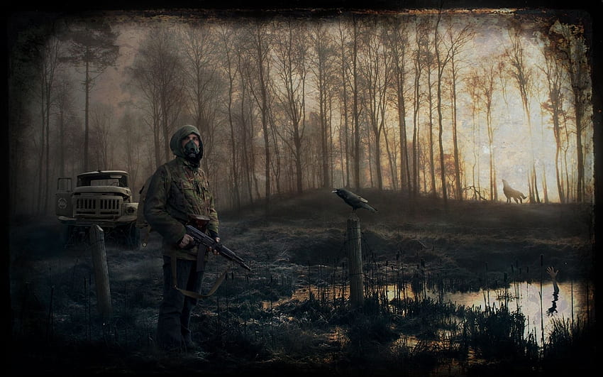 stalker, Post, Apocalyptic, Dark, Military, Anarchy HD wallpaper