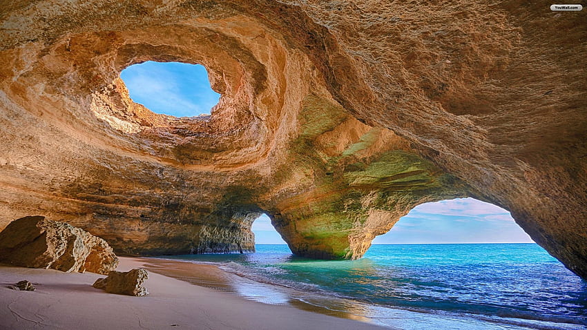 Playa de las Cuevas del Algarve fondo de pantalla