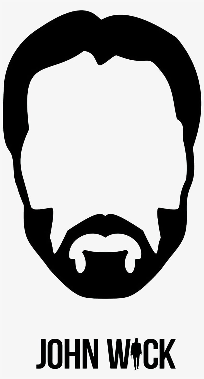 Png Camiseta do Filme John Wick Rosto John Wick, John Wick Minimalista Papel de parede de celular HD