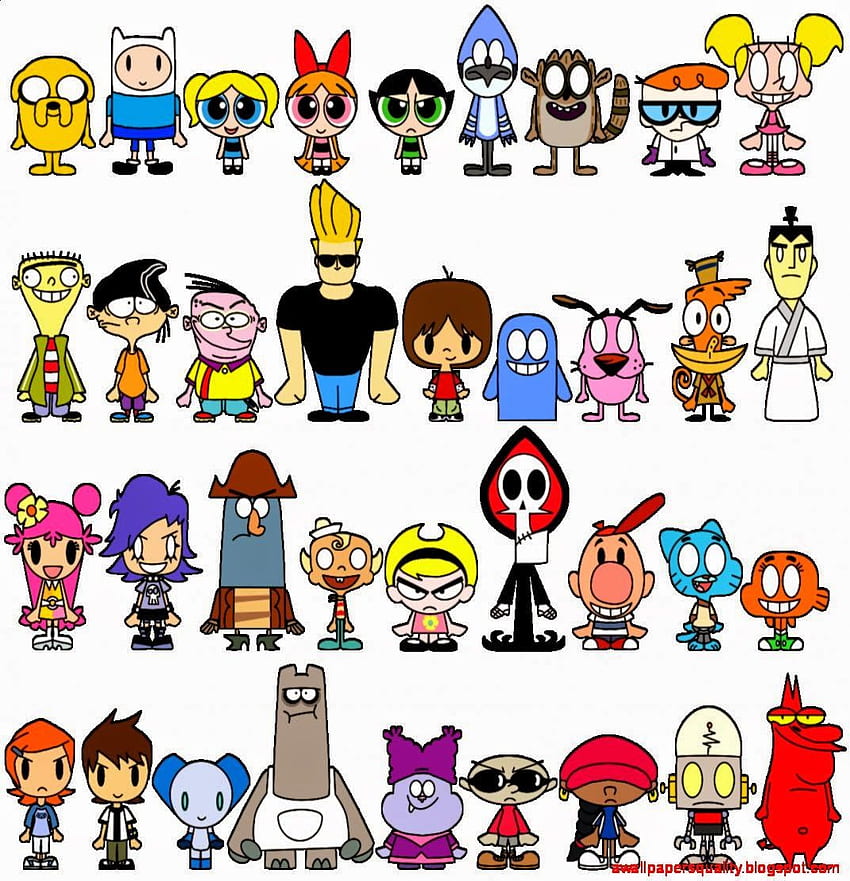 Cartoon Network Star Character การ์ตูนคลาสสิก วอลล์เปเปอร์โทรศัพท์ HD