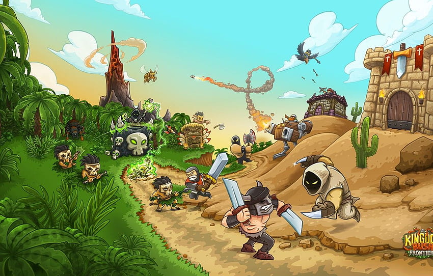 tower, game, Kingdom Rush Frontiers, Kingdom Rush HD wallpaper