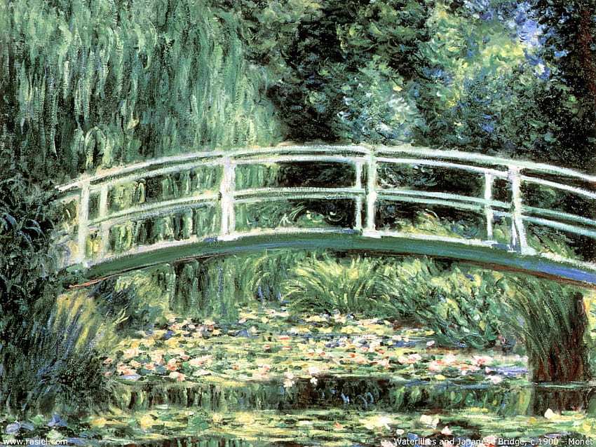 Monet, el arte del loto japonés fondo de pantalla