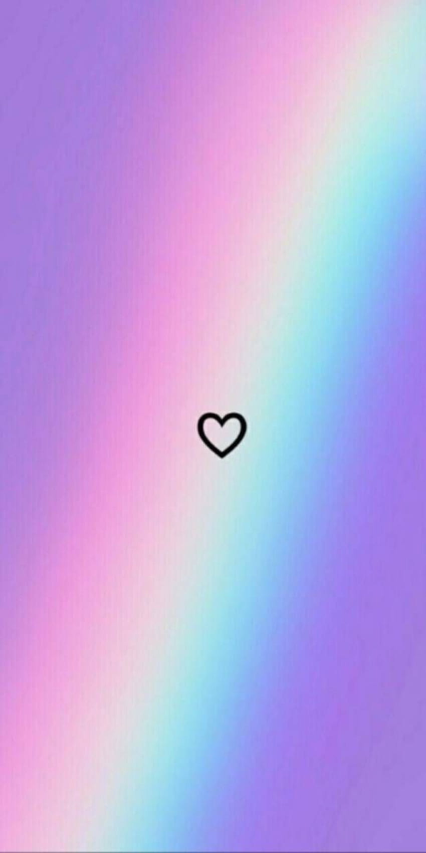 Rainbow heart, Pastel Rainbow Heart HD phone wallpaper