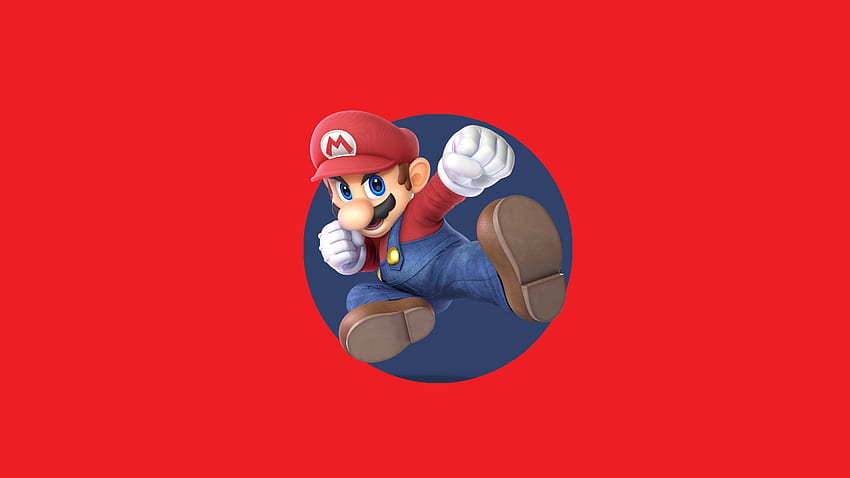 Super Mario, video game, Super Smash Bros. Ultimate, minimal Wallpaper HD