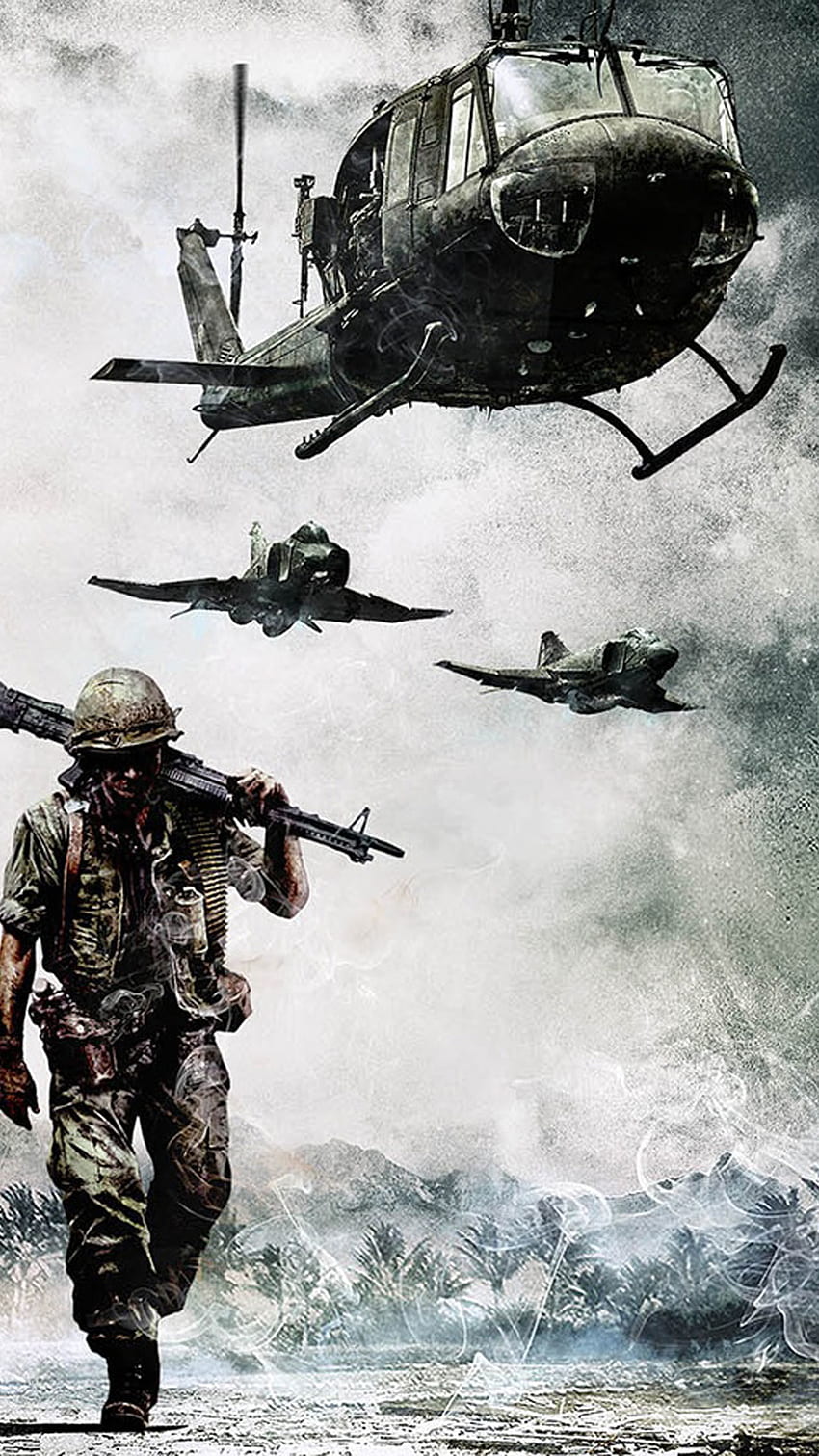 Военен фон. Страхотна война, Gears of War и Epic War, Real War HD тапет за телефон
