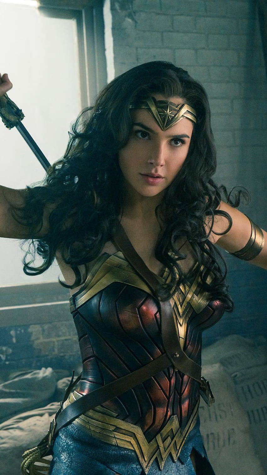 Wonder woman, justice league, gal gadot, hollywood movie HD phone wallpaper