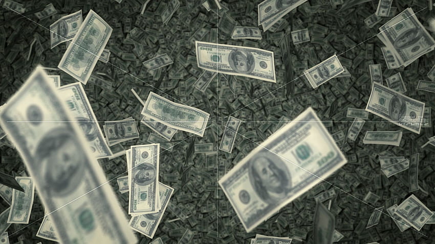 Blaues Geld. Geld, abstraktes Geld HD-Hintergrundbild