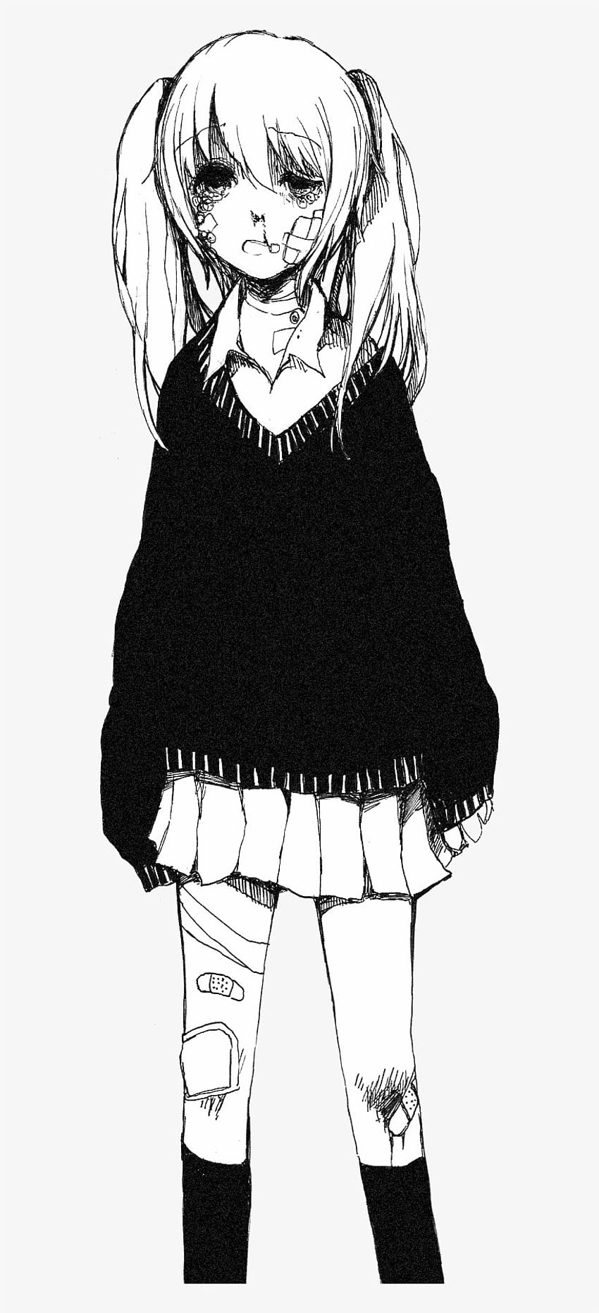Şeffaf Anime Kızı - Anime Kızı Depressed Transparent Transparent PNG - - NicePNG'de, Depresyon Anime HD telefon duvar kağıdı