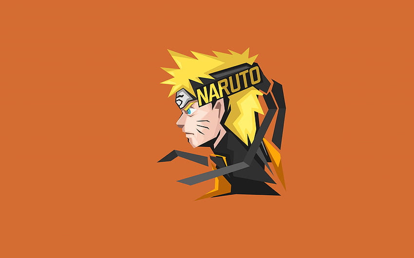 naruto uzumaki, minimal art, mac pro retaia , background, 10704, Naruto PC HD wallpaper