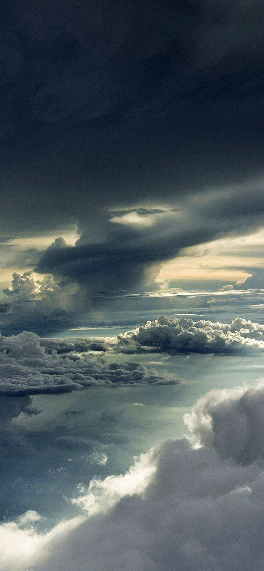 Between Storm Clouds Sky , Rain Clouds iPhone HD phone wallpaper