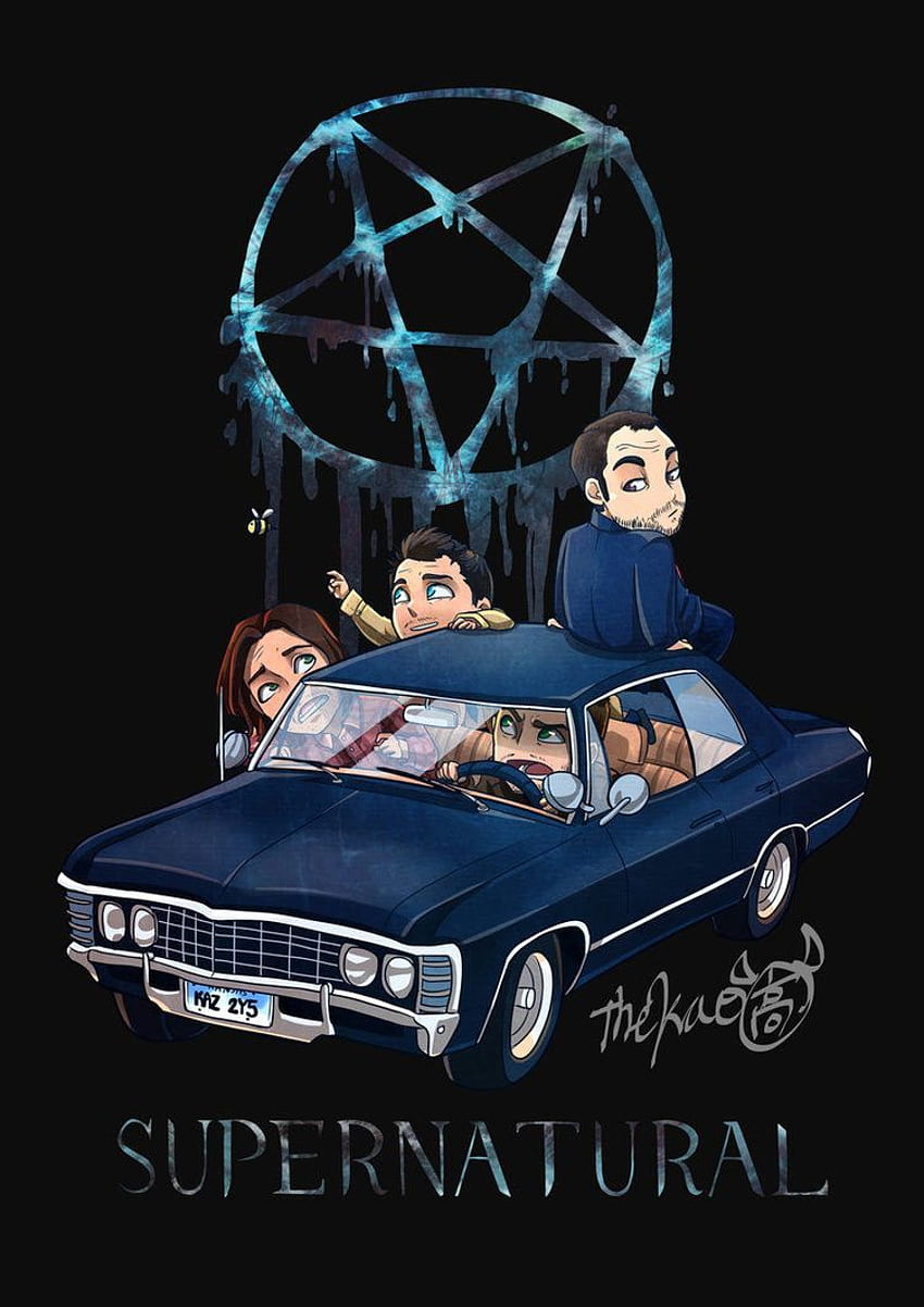 Supernatural Ride by TheK40. Supernatural , Supernatural drawings, Supernatural funny, Supernatural Art HD phone wallpaper