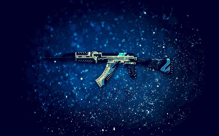 Download wallpaper counter strike, global offensive, awp, skin, cs:go,  asiimov, section weapon in resolution 1366x768