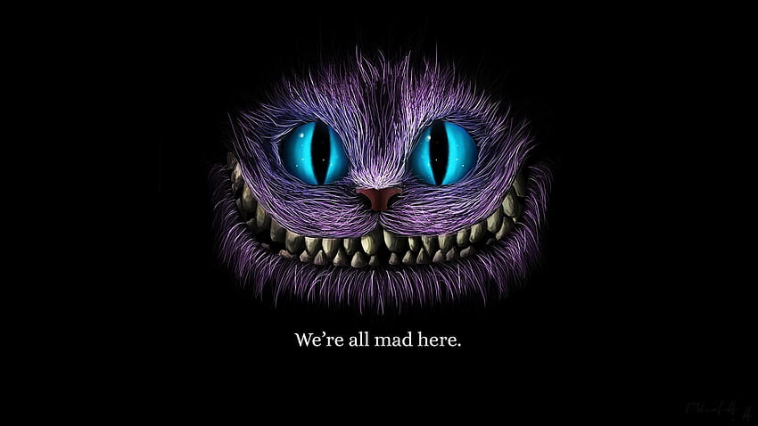 / gatos, sorrindo, Cheshire Cat, Alice, Alice no País das Maravilhas papel de parede HD