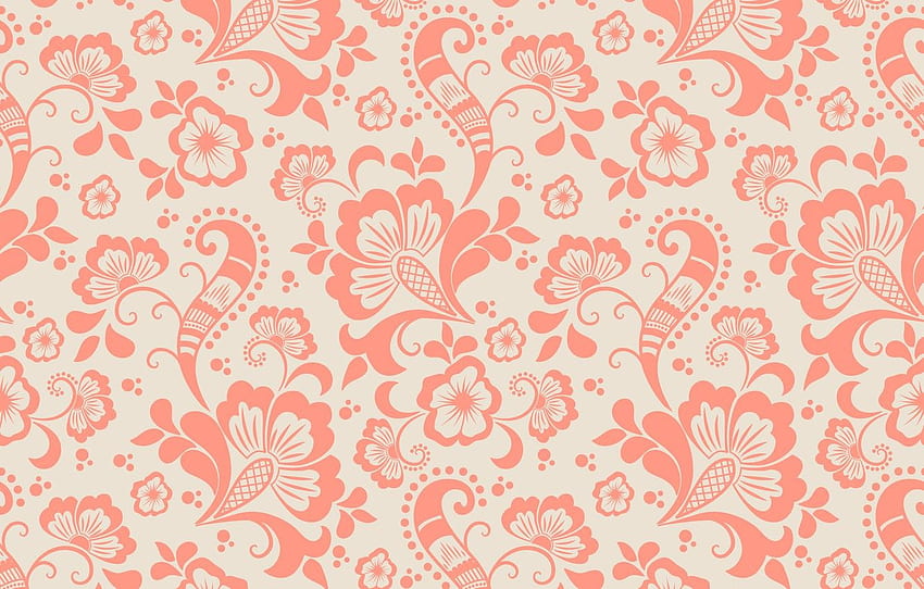 flower, texture, background, pattern, ornament, seamless, Floral Texture HD wallpaper