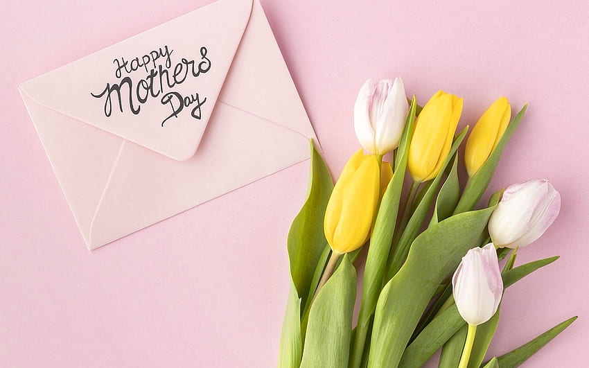 Happy Mother's Day!, mothers day, pink, flowers, tulips, envelope HD ...