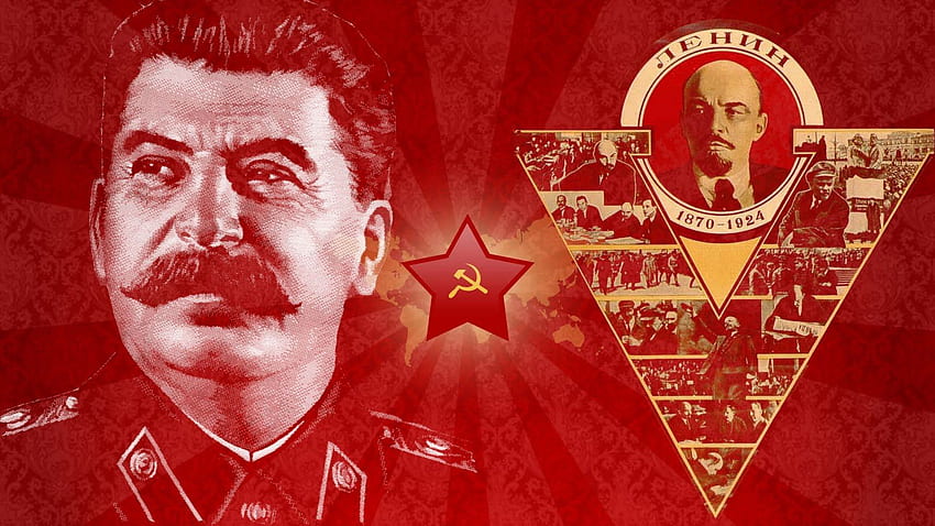 조셉 스탈린과 블라디미르 레닌 - Stalin Book Review Meme HD 월페이퍼