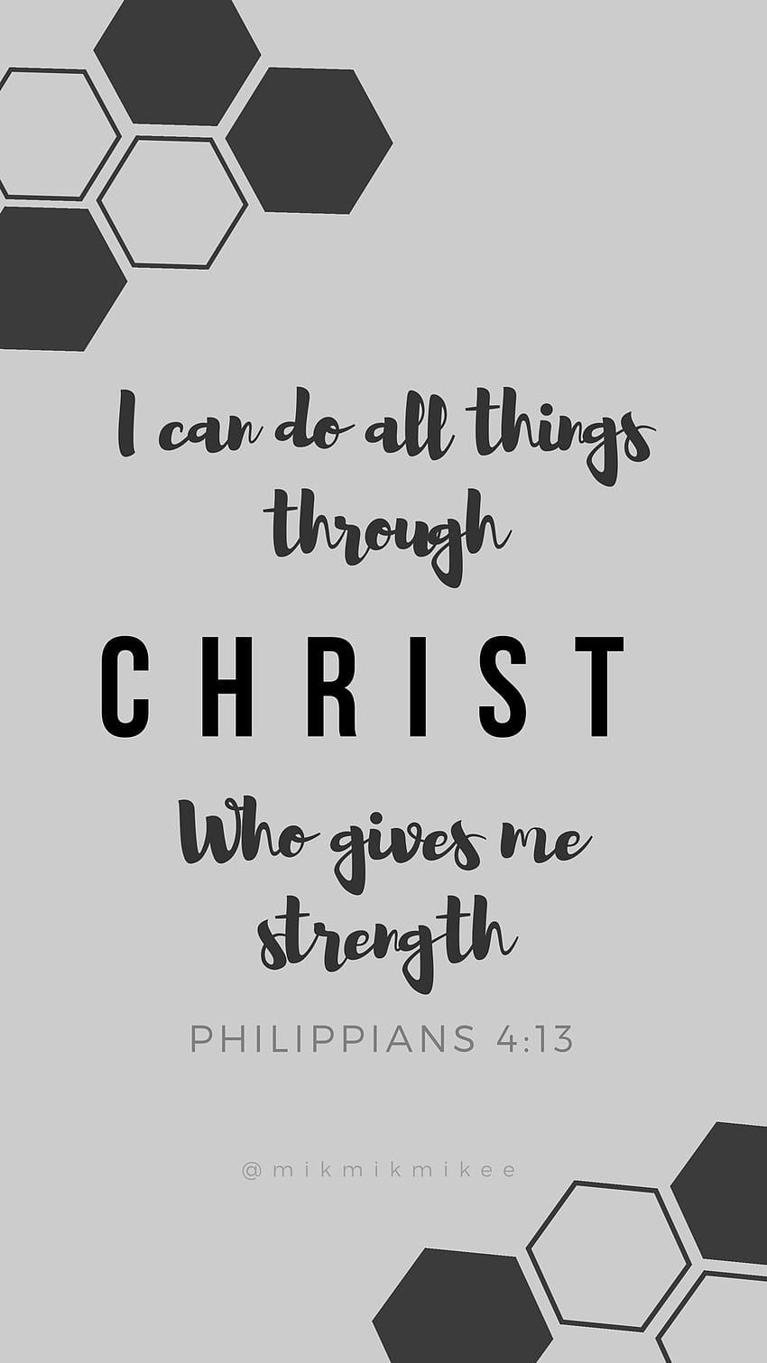 私は、私に力を与えてくださるキリストを通して、すべてのことを行うことができます, ピリピ人への手紙 4:13 HD電話の壁紙