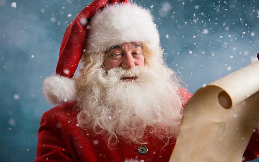 Papai Noel, Carta, Velho, Craciun, Homem, Natal, Vermelho papel de parede HD