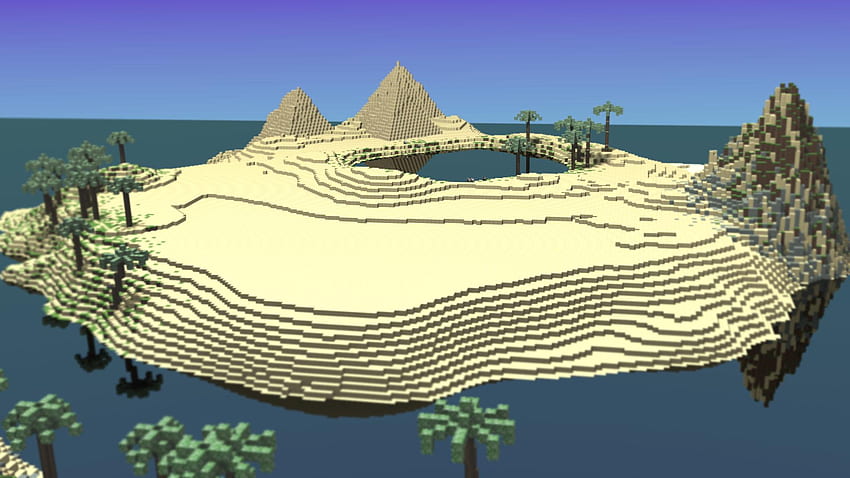 Tropical Desert Terrain. . Minecraft Project HD wallpaper