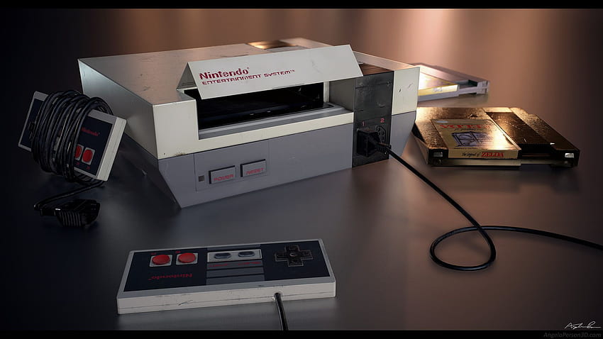 Consola Nes, sistema de entretenimiento de Nintendo fondo de pantalla
