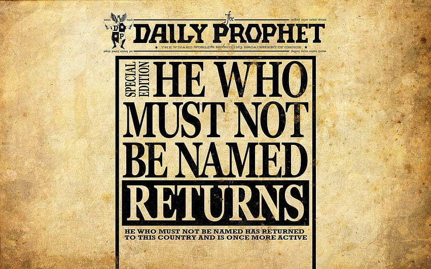 Harry Potter Daily Prophet .teahub.io, Harry Potter 1920X1200 HD wallpaper