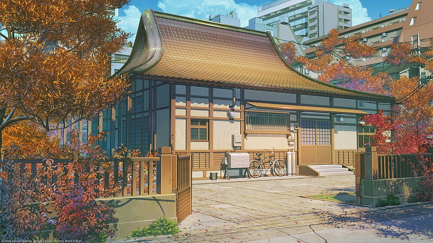 Anime Landscape, Traditional Building, Scenic, Anime House HD wallpaper