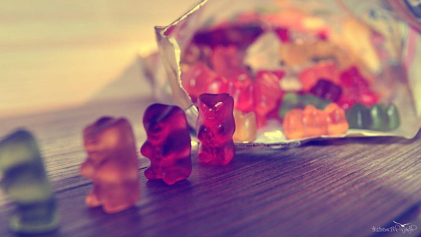multicolor, food, candy, shape, Gummy Bears, marmalade HD wallpaper