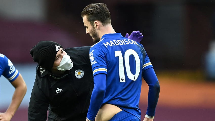 James Maddison: centrocampista del Leicester fuori dalla partita dello Slavia Praga per un infortunio all'anca. Notizie di calcio Sfondo HD